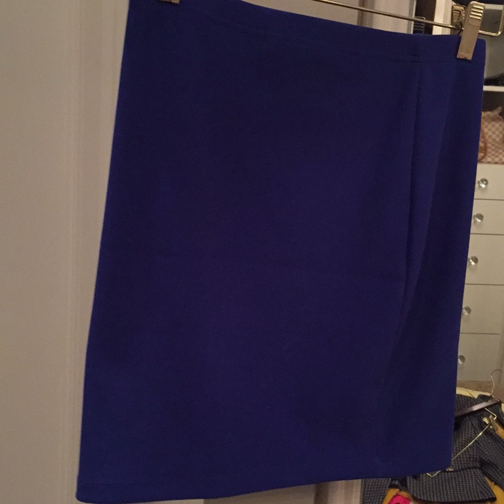 Royal blue stretchy skirt